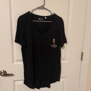 Disney Black Tee with Gold Decal